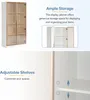 Lot de 2 vitrines - 80 x 40 x 160 cm, blanc - Éclairage LED Voir les images du produit 8