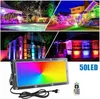 2Stk 50W LED Fluter Außen Strahler RGB Mits Fernbedienung Produktbild-Vorschau 3