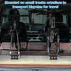 Fahrrad Gabelhalter Aluminium Schwarz mit Schnellspanner Produktbild-Vorschau 4
