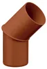 INEFA Fallrohrbogen 45 Grad, DN100 / 100mm, Braun – PVC Produktbild-Vorschau 1