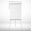 A white flip chart on a tripod stand against a white background. Produktbild-Vorschau