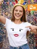Damen T-Shirt Milch und Schokolade Kostüm Partner Pärchen Produktbild-Vorschau 2