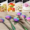 Blumenlöffel-Set, Regenbogen-Blumen-Tee-Teelöffel 8er-Set Produktbild-Vorschau 5
