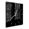 DEQORI Glasuhr 30x30 cm Modern 'Schwarz' Wanduhr Glas Uhr Produktbild-Vorschau 2