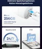 Collage of marketing images showing storage options for a surveillance camera. Podgląd zdjęcia produktu