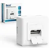 B.E.S.T. Universal Netzwerkdose Aufputz/Unterputz 2x RJ45 weiß CAT6A CAT7 CAT8 – Produktbild 1 Produktbild-Vorschau