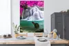 MuchoWow® Poster Wasserfall - Rosa - Bäume 120x160 cm - Produktbild-Vorschau 3