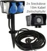 Gartensteckdose mit Erdspieß 2-fach IP44 10m Kabel Produktbild-Vorschau 10