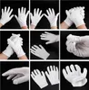 Weiße e Baumwollhandschuhe – 12 Paar – Schutzhandschuhe – Produktbild-Vorschau 3