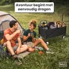IvoQ Faltbarer Bollerwagen Schwarz – Tragfähigkeit 80 kg – Produktbild-Vorschau 4