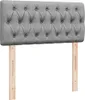 Schlichtes Boxspringbett mit Matratze - Hellgrau 100x200 cm Produktbild-Vorschau 8