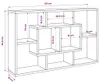 vidaXL Półka ścienna brązowy dąb 85x16x52,5 cm materiał Podgląd zdjęcia produktu 7