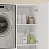 Innenansicht des SoBuy Schranks BZR231-W mit Regalen und Wäschemitteln Anteprima dell’immagine prodotto