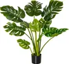 HOMCOM künstliche Pflanzen 110 cm künstlicher Monstera Produktbild-Vorschau 1