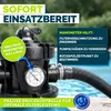 Filtro a sabbia per piscina tillvex® senza pompa + 1200 g Anteprima dell’immagine prodotto 3