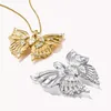 Ciondolo farfalla Butterfly Paradise con pietre placcato Anteprima dell’immagine prodotto 7