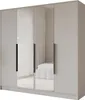 ALTDECOR Kleiderschrank mit Spiegel LESE - 200x200x51 Produktbild-Vorschau 2