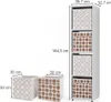 Raumteiler Vicco Ludus Weiß 142.5 x 36.2 cm mit 2 Faltboxen Produktbild-Vorschau 3