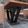 MetaloPro V-Frame Tischgestell, Stabile Metall Tischbeine Produktbild-Vorschau 4