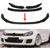 Přední spoiler, 3dílný, pro VW Golf 6 GTI 2010–2013, lesklá Náhled obrázku produktu 2