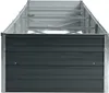 Metall Blumenbeet Hochbeet 320x80x45 cm Grau Pflanzbeet Produktbild-Vorschau 2