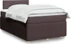 Boxspringbett mit Matratze Dunkelbraun 120x200 cm Stoff Produktbild-Vorschau 2