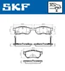 SKF Bremsbeläge Satz Hinten Bremsklötze für HONDA Jazz II Produktbild-Vorschau 3