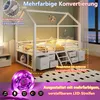 Hochbett 90 x 200 cm mit Hausdach, LED-Beleuchtung, Produktbild-Vorschau 5