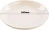 A close-up view of a cream-colored plate with a measurement line indicating 180mm. Voir les images du produit