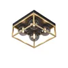Deckenleuchte ‘Widnes’ 4 x G9 Metall Glas Schwarz / Produktbild-Vorschau 2