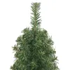 Úzký umělý vánoční stromek se stojanem zelený 120 cm PVC Náhled obrázku produktu 3