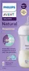 A product shot of a baby bottle with packaging elements. Produktbild-Vorschau