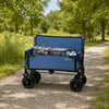Zelsius Bollerwagen mit Sitzfunktion, Blau, 150 kg Produktbild-Vorschau 2