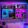 Bestier Schweberegal mit LED-Beleuchtung, küchenregal 84cm, Produktbild-Vorschau 4
