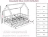 Hausbett 60x120 Minze - Bell - Kinderbett mit Bettkasten - Produktbild-Vorschau 3