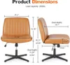 Chaise de bureau Sweiko,chaise avec pieds croisés,sans Voir les images du produit 4