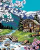 Zuty - Malen nach Zahlen - BLOCKHAUS IN DEN BERGEN, 40x50 Produktbild-Vorschau 1