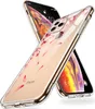 Two iPhones with clear cases featuring a floral pattern are displayed against a white background. Produktbild-Vorschau