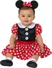Costume da topo carnevale rosso a pois fascia bottone Anteprima dell’immagine prodotto 4