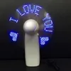 LED-Handventilator mit Laufschrift („I LOVE YOU“, weißes Produktbild-Vorschau 3