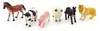 Dierenfiguren, boerderij, 6 stuks, plastic, 9 cm, verpakt Productafbeelding-voorbeeld 3