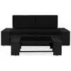 vidaXL 3-tlg. Garten-Lounge-Set Poly Rattan Schwarz Produktbild-Vorschau 1