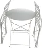 Bistro-Set aus Metall für Garten, Balkon und Terrasse, Produktbild-Vorschau 3
