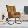 houpací křeslo vidaXL Brown Velvet Náhled obrázku produktu 2