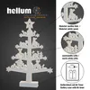 LED Weihnachtsbaum Holz weiß Deko Winter Weihnachten Produktbild-Vorschau 5