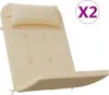 vidaXL Adirondack-Auflagen 2 Stk. Beige Oxford-Gewebe Produktbild-Vorschau 1