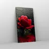 Bild auf Leinwand - Leinwandbild - Blume rote rose wasser Produktbild-Vorschau 4