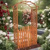 Melko Rosenbogen mit Tor Spalier Holz Pergola Rankgitter Produktbild-Vorschau 6