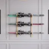QLS Wandhalterung Kiefernholz für 3 Ski Snowboards und Produktbild-Vorschau 5
