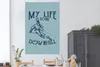 MuchoWow® Poster Jahrgang - Ski - Schnee 120x180 cm - Produktbild-Vorschau 2